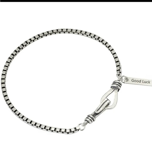 ⭐️ Retro 925 Sterling Silver Simple Good Luck Bracelet - Picture 5 of 9